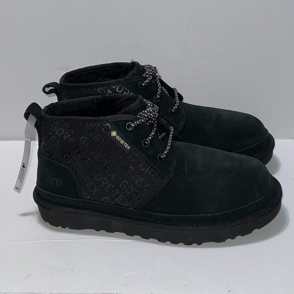 NEW UGG BLACK NEUMEL GORE-TEX WATERPROOF SUEDE ANKLE BOOTS MENS US 7 EUR 40 main image 12
